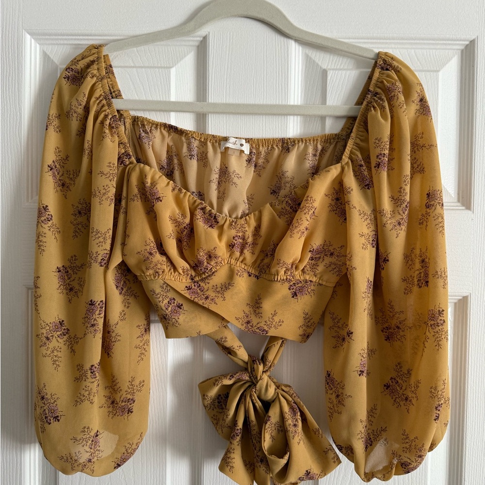 Floral Yellow Women's Top